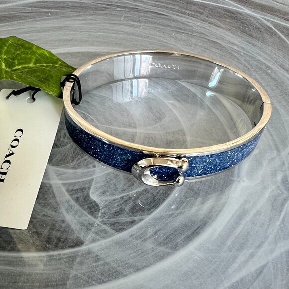 Coach Jewelry - NOT AVAILABLE NWT Coach designer silver bangle bracelet